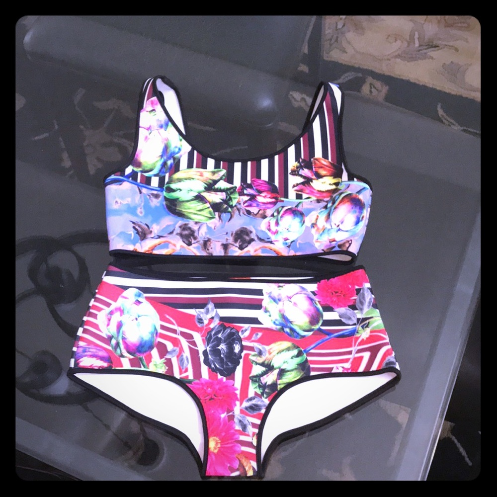 Clover Canyon Bikini XS - Floral Maze